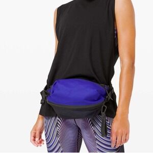 RARE Lululemon All Hours Belt Bag‎ SeaWheeze Lazurite / Black NWT